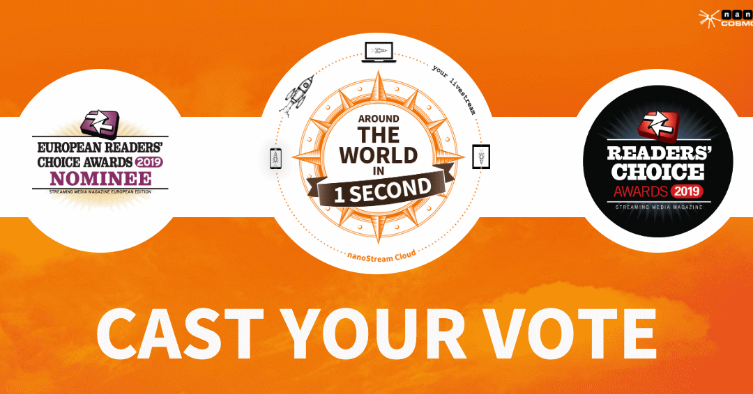 CAST YOUR VOTE – 2019 Streaming Media Readers’ Choice Awards