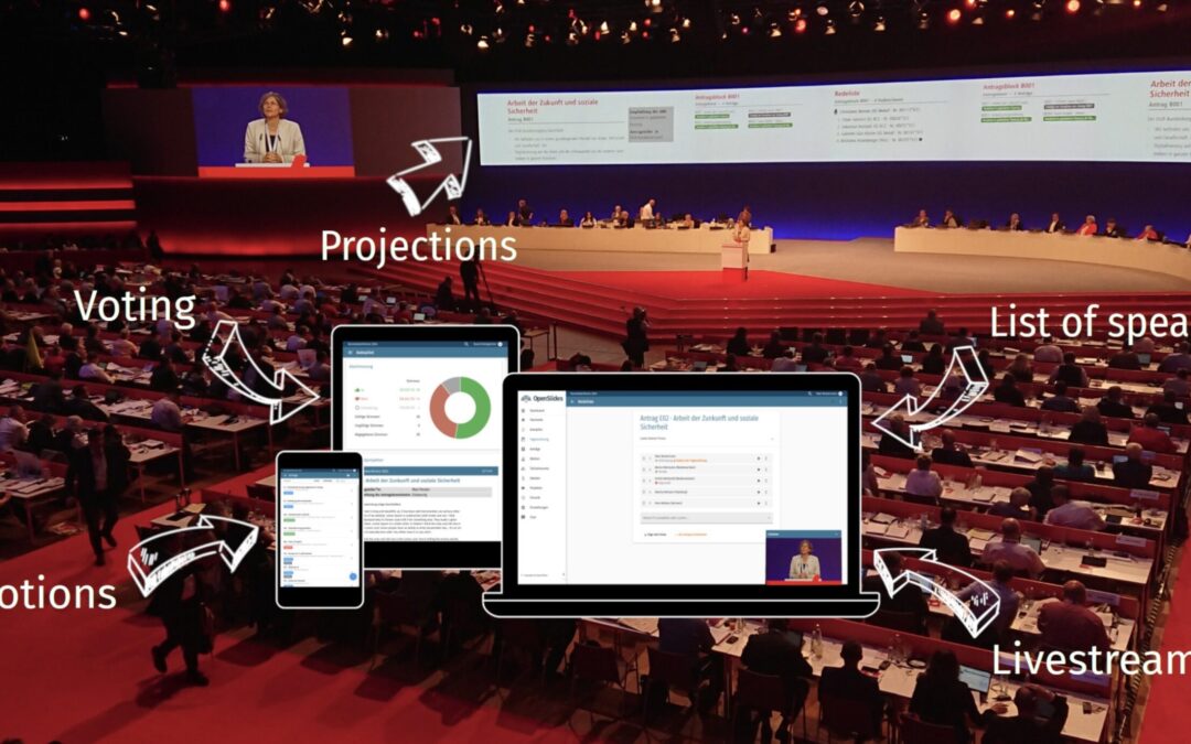 OpenSlides unterstützt jetzt interaktives Livestreaming mit nanoStream Cloud von nanocosmos