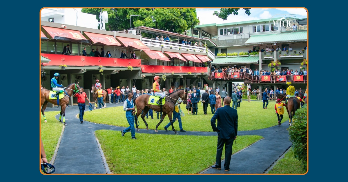 Preparation for horse racing in the iconic Champ de Mars racecourse in Port Louis